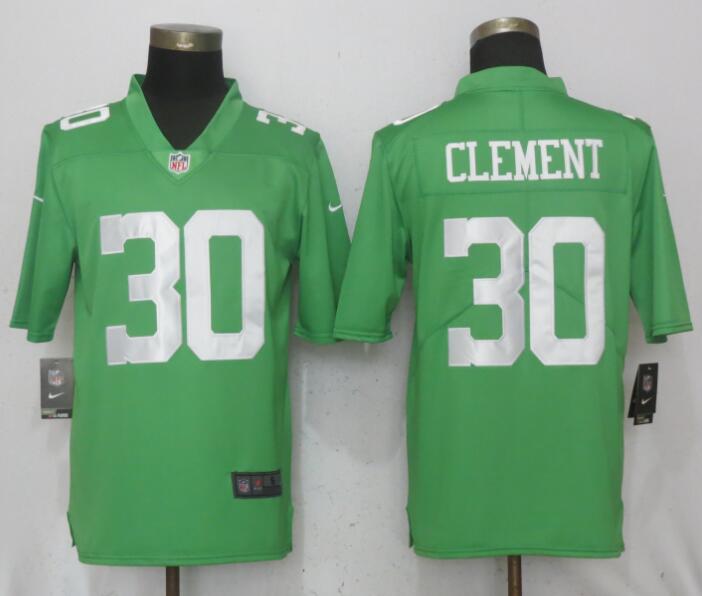 Men Philadelphia Eagles #30 Clement Wentz Green Vapor Untouchable Nike Limited NFL Jerseys->->NFL Jersey